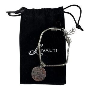 3/$25 Luvalti Silver Grandmother Granddaughter Engraved Charm Bracelet